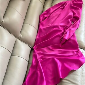 Fashion Nova Pink Satin Dress from Cardi.B